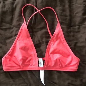 Lululemon bikini top, coral pink